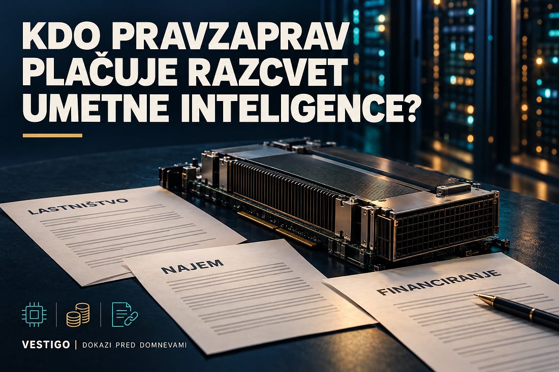 Zmogljiv procesorski modul ob dokumentih z oznakami lastništvo, najem in financiranje.